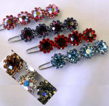 swarovski hair barrette