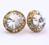 AR1031 Swarovski Stud Earrings, rondelle studs