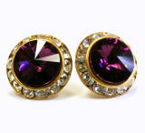 AR1054 Rondelle Stud Earrings, 20mm