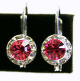 Item # AR1101 Swarovski Hoop Earrings, 8mm