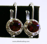 Item # AR1106 Swarovski Lever back Earrings, 8mm