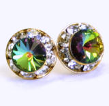 AR110 Xilion Chaton stud earrings