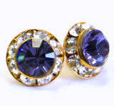 AR132 swarovski xilion chaton stud earrings