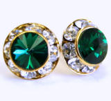 AR139 xilion chaton stud earrings