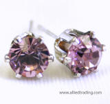 swarovski crystal tulip inspired stud earrings