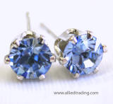 ar152 swarovski tulip inspired prong set earrings