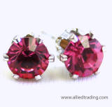 swarovski tulip inspired prong set earrings