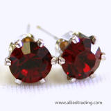 ar157 swarovski tulip inspired prong set earrings