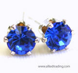 ar158 swarovski tulip inspired prong set earrings