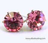 swarovski tulip inspired stud earrings, 10mm