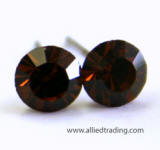 swarovski round stone studs, 5mm