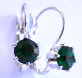 AR225 6 Prong Set Swarovski Crystal Leverback Earrings, www.alliedtrading.com