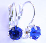 AR227 6 Prong Set Swarovski Lever back Earrings