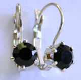 AR229 Prong Set Swarovski Crystal Leverback Earrings