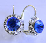 AR236 Austrian Crystal Leverback Earrings