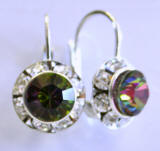 AR238 Swarovski Leverback Earrings, 11mm