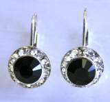 AR240 Swarovski Leverback Earrings, 11mm