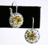 Item # AR241 Swarovski Lever Back Earrings, 11mm