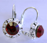 AR244 Swarovski Leverback Earrings, 11mm