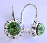 AR245 Swarovski Leverback Earrings, 11mm