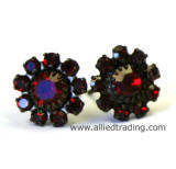 Swarovski Siam Stud Earrings