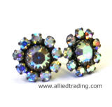 Swarovski Crystal AB Stud Earrings, CE109L series