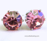 ar402 swarovski tulip inspired studs, 12mm