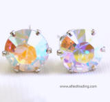 swarovski tulip inspired studs, 12mm