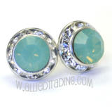 Swarovski Pacific Opal Stud Earrings, AR448