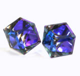 Swarovski Crystal Cube Stud Earrings