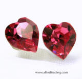 item # ar570 swarovski crystal heart stud earrings