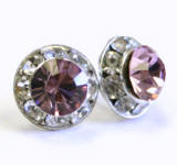 AR57 swarovski stud, 8mm in diameter