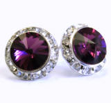 AR603 Swarovski With Channel Crystal Earrings