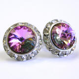 Swarovski Channel Stud Earrings, 20mm