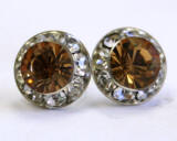 AR67 8mm swarovski chaton or rivoli stud earrings, allied trading, the earrings wholesaler