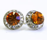 AR70 8mm swarovski chaton or rivoli stud earrings