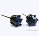 swarovski tulip inspired prong set earrings