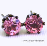 AR81 SWAROVSKI TULIP INSPIRED PRONG SET EARRINGS