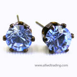 ar84 swarovski tulip inspired prong set earrings