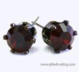 AR89 SWAROVSKI TULIP INSPIRED PRONG SET EARRINGS