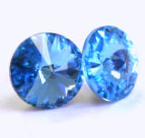 AR903 Swarovski Earrings, Rivoli Stones, 8mm