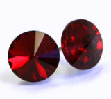 AR904 Swarovski Earrings, Rivoli Stones, 8mm