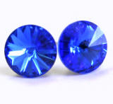 AR909 Swarovski Earrings, Rivoli Stones, 8mm