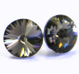 AR910 Swarovski Earrings, Rivoli Stones, 8mm