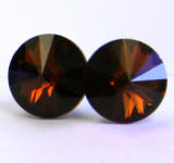 AR913 Swarovski Stud Earrings, Rivoli Stones, 8mm