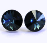 AR914 Swarovski Stud Earrings, Rivoli Stones, 8mm