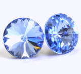 AR922 Swarovski Stud Earrings, Rivoli stones, 11mm