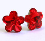 AR952 Swarovski Flower Stud Earrrings