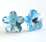 Swarovski 4744 Flower Stud Earrrings