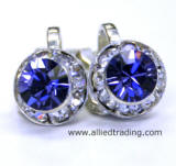 Clip On Earrings, Tanzanite